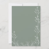 Witte en Saga groene bruiloft Save The Date (Achterkant)