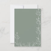 Witte en Saga groene bruiloft Save The Date (Achterkant)