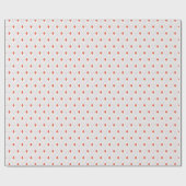 Witte en Terracotta Argyle geschenkverpakking Cadeaupapier (Vlak)