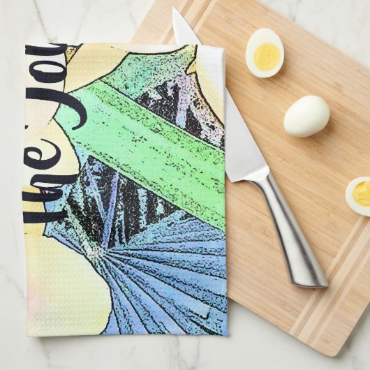 Witte en violette orchideeën theedoek (Quarter Fold)