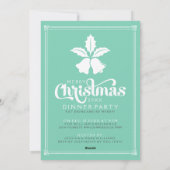 Witte en vleugje kerstbalen en tekstontwerp feestdagenkaart (Achterkant)