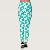 Witte en waterige leggings (Achterkant)