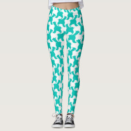 Witte en waterige leggings