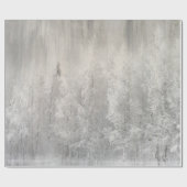 Witte en Zilverige kerst Cadeaupapier (Vlak)