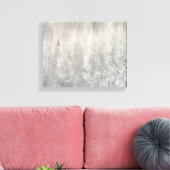 Witte en Zilverige kerst Canvas Afdruk (Insitu (Woonkamer))