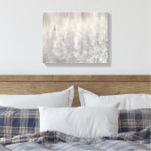Witte en Zilverige kerst Canvas Afdruk (Insitu (Slaapkamer))