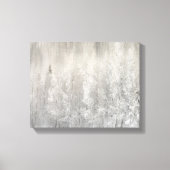 Witte en Zilverige kerst Canvas Afdruk (Voorkant)