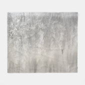 Witte en Zilverige kerst Fleece Deken (Voorkant (Horizontaal))