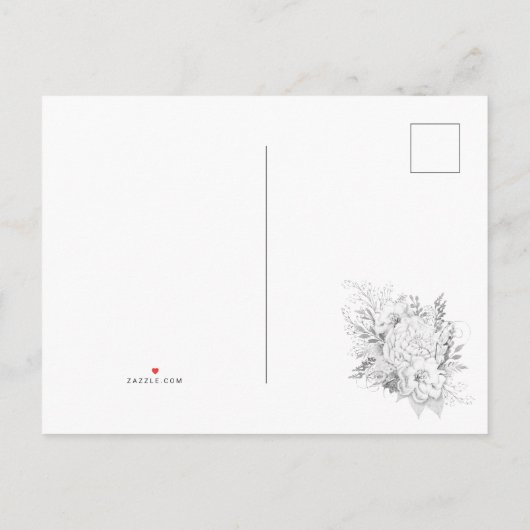 Witte en Zilverige  Rozen Weddenschap Opslaan Datu Aankondigingskaart (Achterkant)