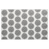Witte en zwarte bloemen stof (Fat Quarter)