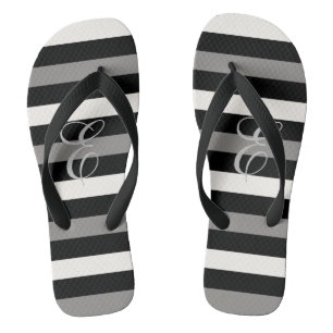 Witte en zwarte bruidsmeisje teenslippers