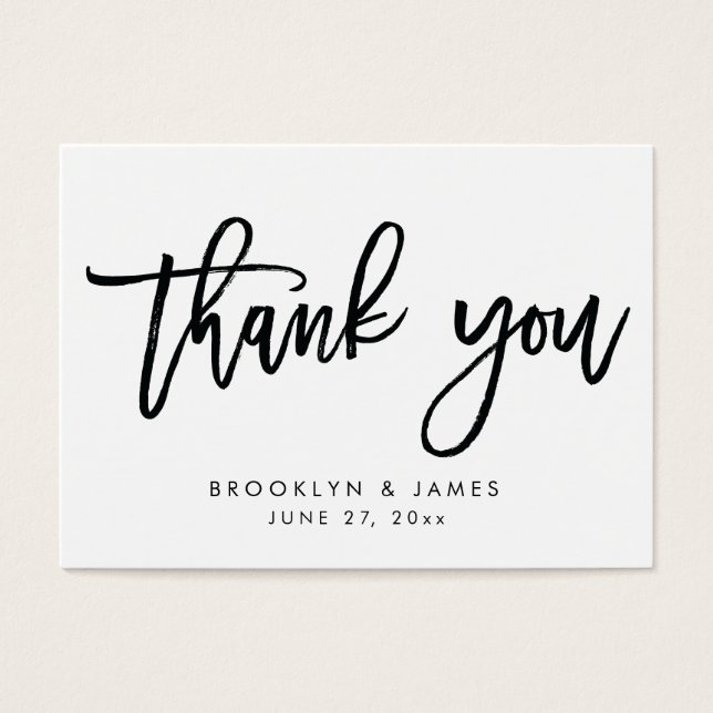 Witte en zwarte bruiloft voor Labels Kaarten Visitekaartje (Voorkant)