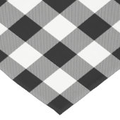 Witte en zwarte Buffalo-toets - Tabelrunner Korte Tafelloper (Hoek)