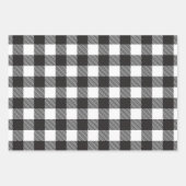 Witte en zwarte buffelhout Zonnebloemen Inpakpapier Vel (Voorkant 3)