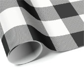 Witte en zwarte buffelplaat - Gift Wrap Cadeaupapier (Rol Hoek)