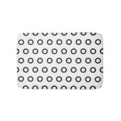 Witte en zwarte cirkels badmat (Voorkant)