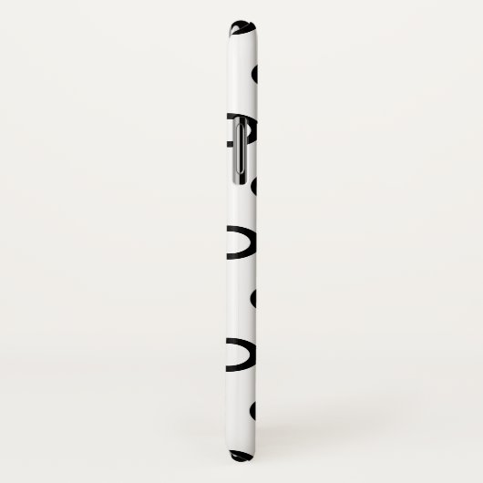 Witte en zwarte cirkels Case-Mate iPhone case (Achterkant / rechts)