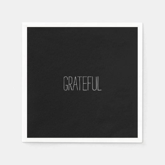 Witte en zwarte cocktail servet (Voorkant)