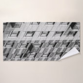 WITTE EN ZWARTE CONCRETE BOUW BADHANDDOEK (Badhanddoek)