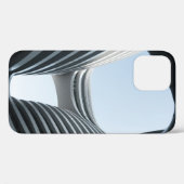 WITTE EN ZWARTE CONCRETE BOUWEN ONDER BLAUW SKY D Case-Mate iPhone CASE (Achterkant (horizontaal))