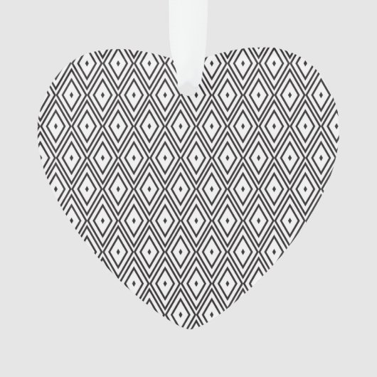 Witte en zwarte diamanten ornament (voorkant)