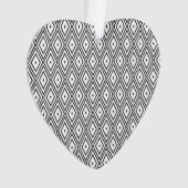 Witte en zwarte diamanten ornament (voorkant)