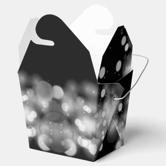 Witte en zwarte doos bedankdoosjes (Geopend)