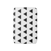 Witte en zwarte driehoeken badmat (Voorkant Verticaal)