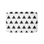 Witte en zwarte driehoeken badmat (Voorkant)