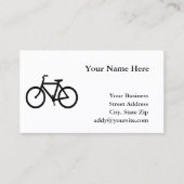 Witte en Zwarte Fiets Visitekaartje (Voorkant)