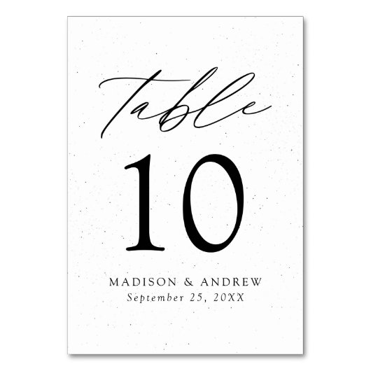 Witte en zwarte gematigde moderne legance bruiloft kaart (Achterkant)