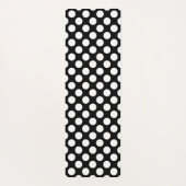Witte en zwarte geometrische vormen yogamat (Achterkant)