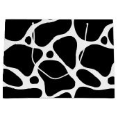 Witte en zwarte Giraffe Patroon Grote Gift Bag Groot Cadeauzakje (Voorkant)