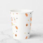 Witte en zwarte Halloween Papieren Bekers (Links)