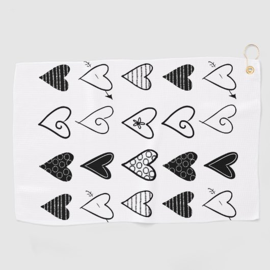 Witte en zwarte handdoeken (Horizontaal)