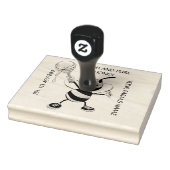 Witte en zwarte honingbijen 5x4 rubberstempel (Stempel)