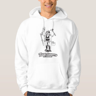 Witte en zwarte hoodie