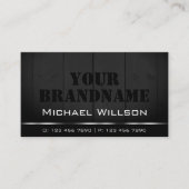 Witte en zwarte houten planken Kool Hout Graan Kij Visitekaartje (Voorkant)