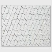 Witte en zwarte illustratie cadeaupapier (Vlak)