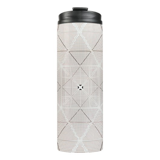 Witte en zwarte illustratie thermosbeker (Voorkant)