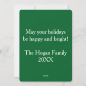 Witte en zwarte kat en rendierkerst Speelgoed Feestdagenkaart (Achterkant)