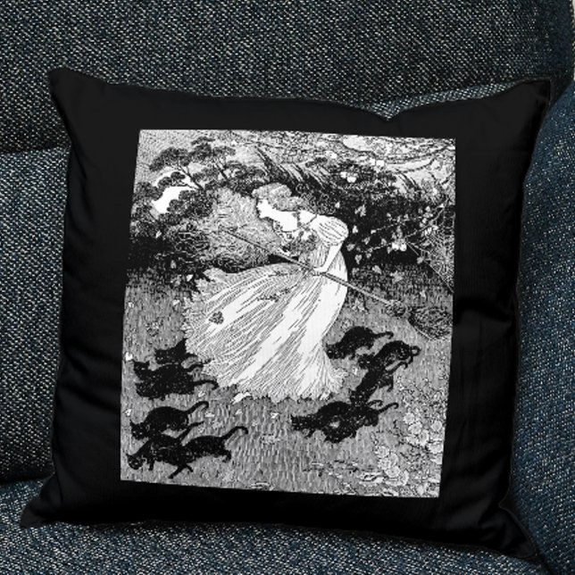 Witte en zwarte katten in maanlicht kussen (Creator heeft geüpload)