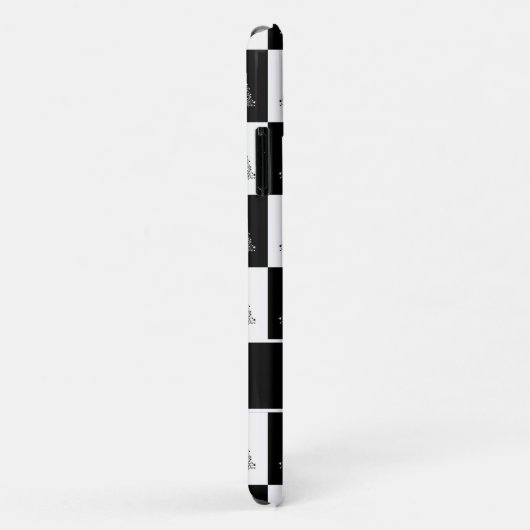 Witte en zwarte kerstbomen Case-Mate iPhone case (Achterkant/rechts)