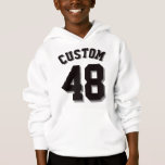 Witte en zwarte Kinderen | Sport Jersey<br><div class="desc">Witte en zwarte Kinderen | Sport Jersey Design Kinder Fleece Pullover Hoodie Sweatshirt</div>