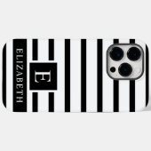  witte en zwarte kleurstrepen Case-Mate iPhone case (Achterkant (horizontaal))