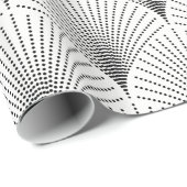 Witte en zwarte kunst-deco naadloze patronen cadeaupapier (Rol Hoek)