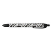 Witte en zwarte luipaard print inkt pen (Bodem)