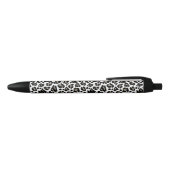 Witte en zwarte luipaard print inkt pen (Bovenkant)