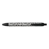 Witte en zwarte luipaard print inkt pen (Achterkant)