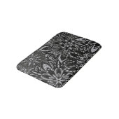 Witte en zwarte mandala patroon badmat (Gekanteld)